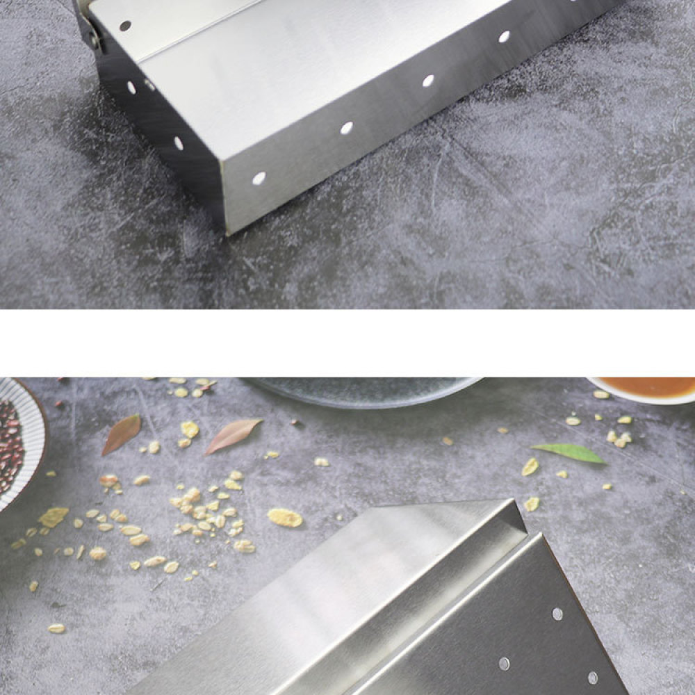 Smoker Box Wood Chip - Stainless Steel Barbecue Smoker Box Heat