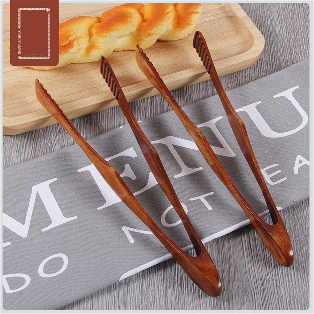 Home Cooking Utensils - 1Pc Bamboo Cooking Kitchen Tongs Food
