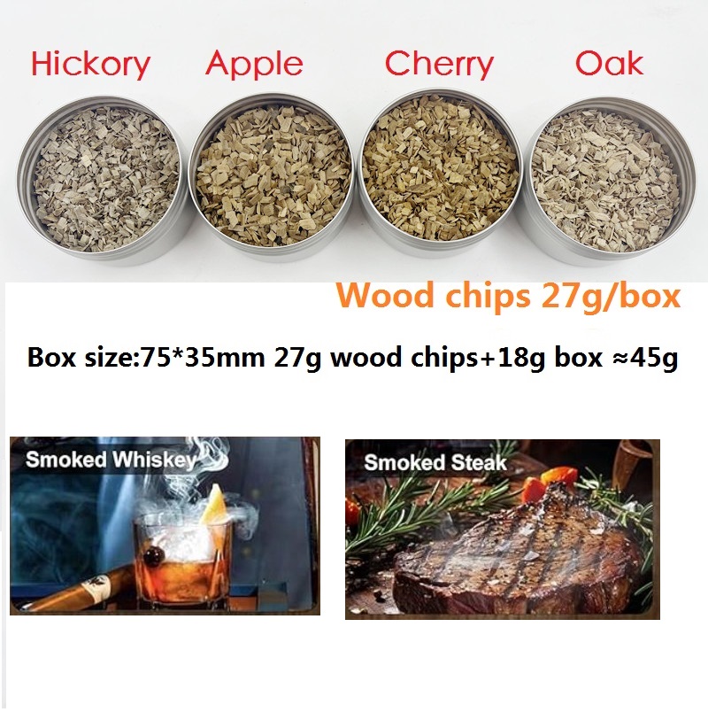 1PCS Bulk Natural Wood Chips W - Smoker Box Wood Chip recension och pris