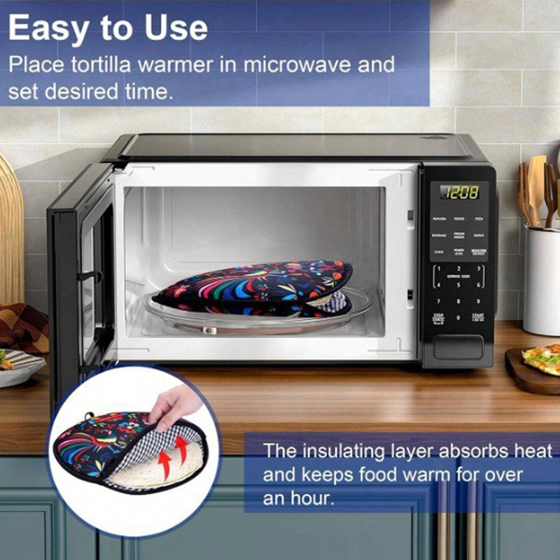 Microwave-Safe Tortilla Warmer - Tortilla Warmer Cloth recension och pris