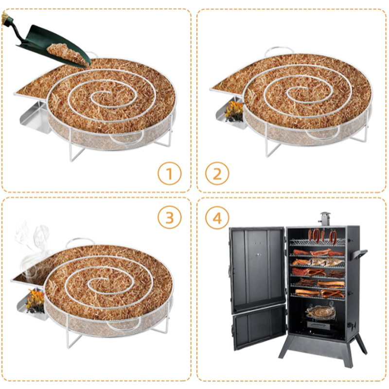 Cold Smoke Generator BBQ Acces - Smoker Box Wood Chip recension och pris