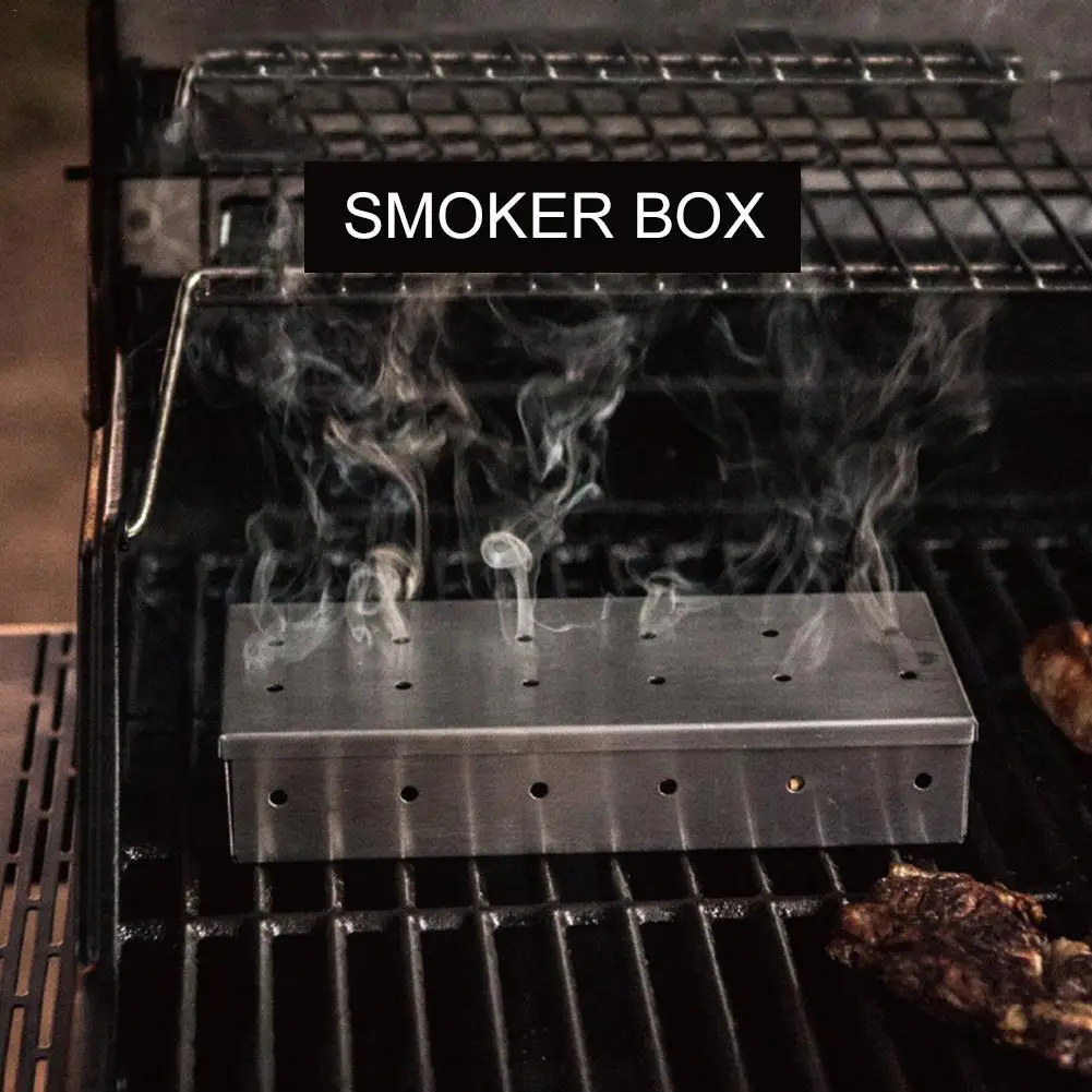 HQ Wood Chips BBQ Smoker Box f - Smoker Box Wood Chip recension och pris