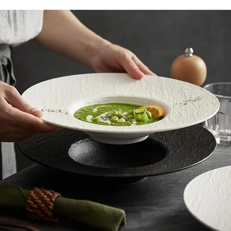 Ceramic Pasta Steak Plate Roun - Home Cooking Dinner recension och pris