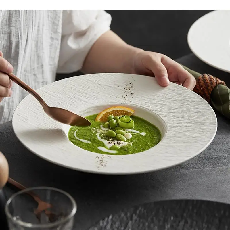 Ceramic Pasta Steak Plate Roun - Home Cooking Dinner recension och pris