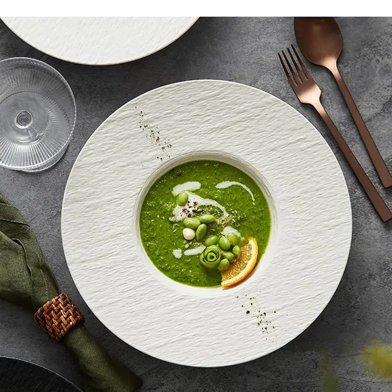 Ceramic Pasta Steak Plate Roun - Home Cooking Dinner recension och pris