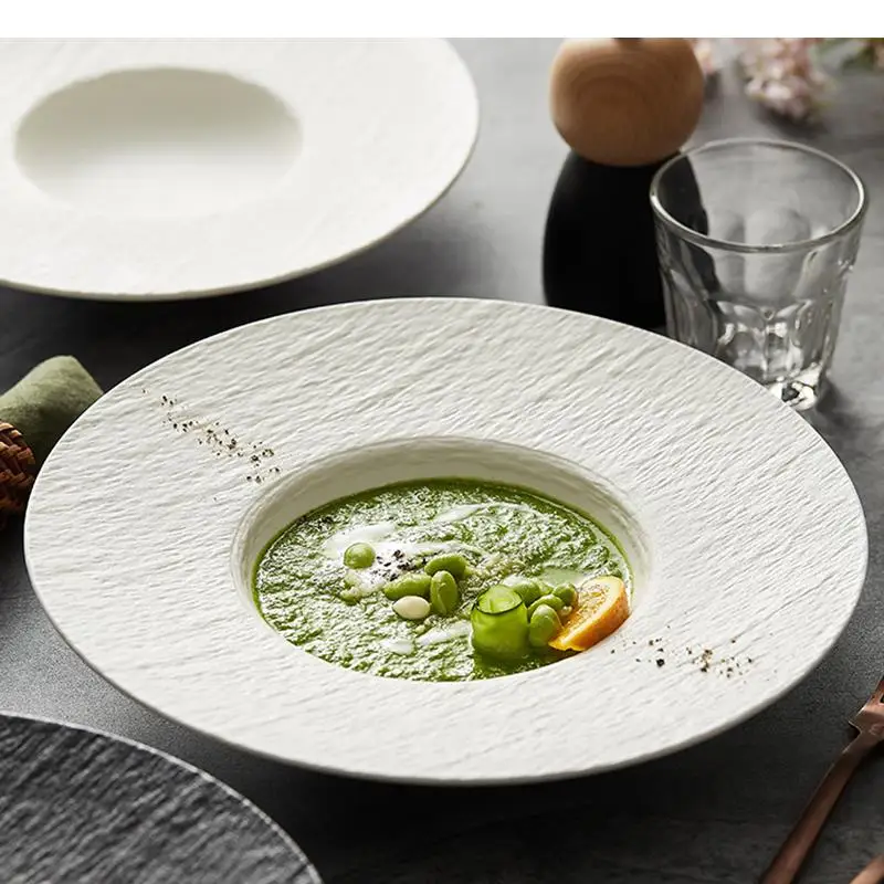 Ceramic Pasta Steak Plate Roun - Home Cooking Dinner recension och pris