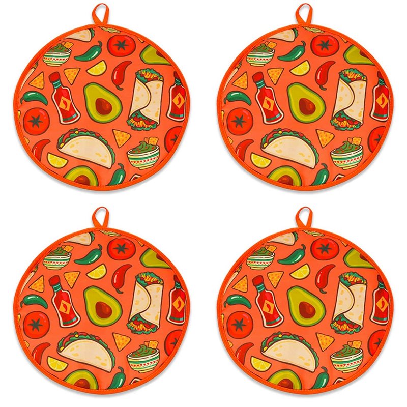 CQMF-4Pcs 12Inch Cloth Bag For - Tortilla Warmer Cloth recension och pris