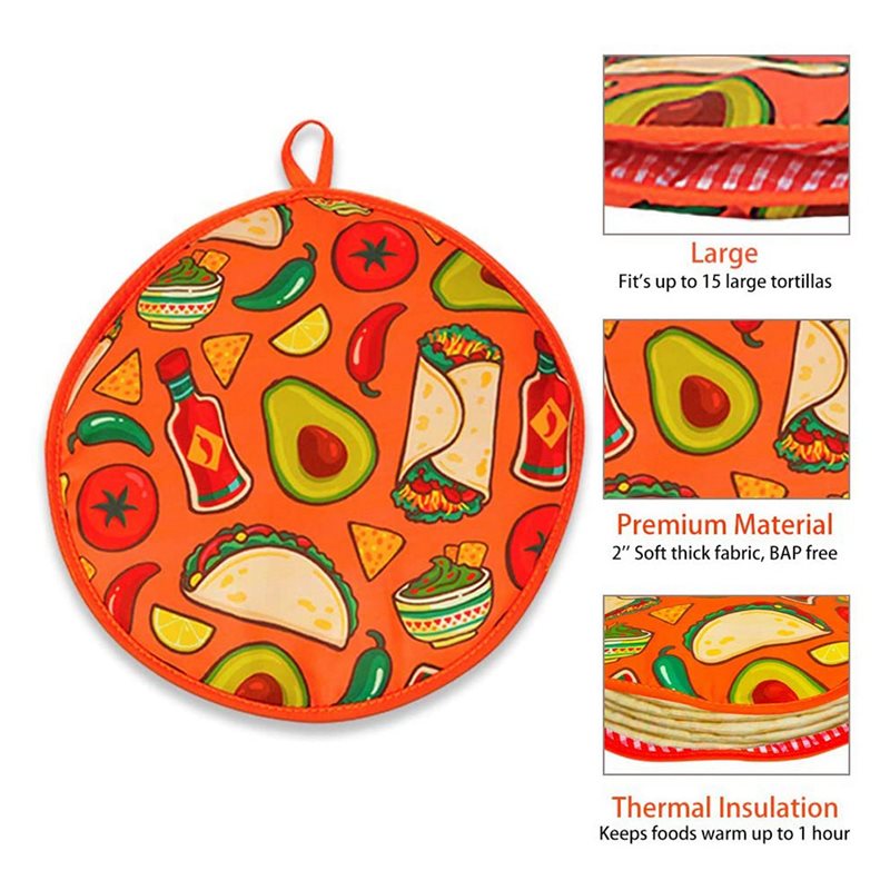 CQMF-4Pcs 12Inch Cloth Bag For - Tortilla Warmer Cloth recension och pris