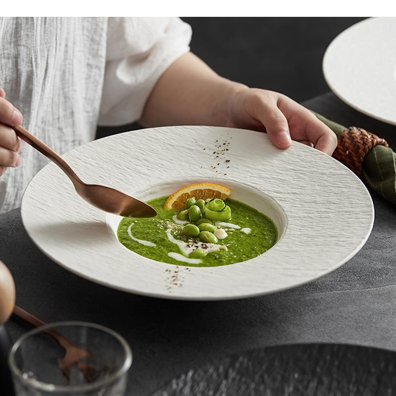 Ceramic Pasta Steak Plate Roun - Home Cooking Dinner recension och pris
