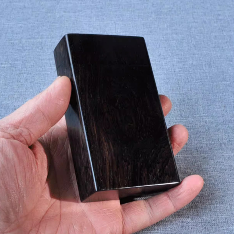 Ebony Flip Cigarette Case Port - Smoker Box Wood Chip recension och pris