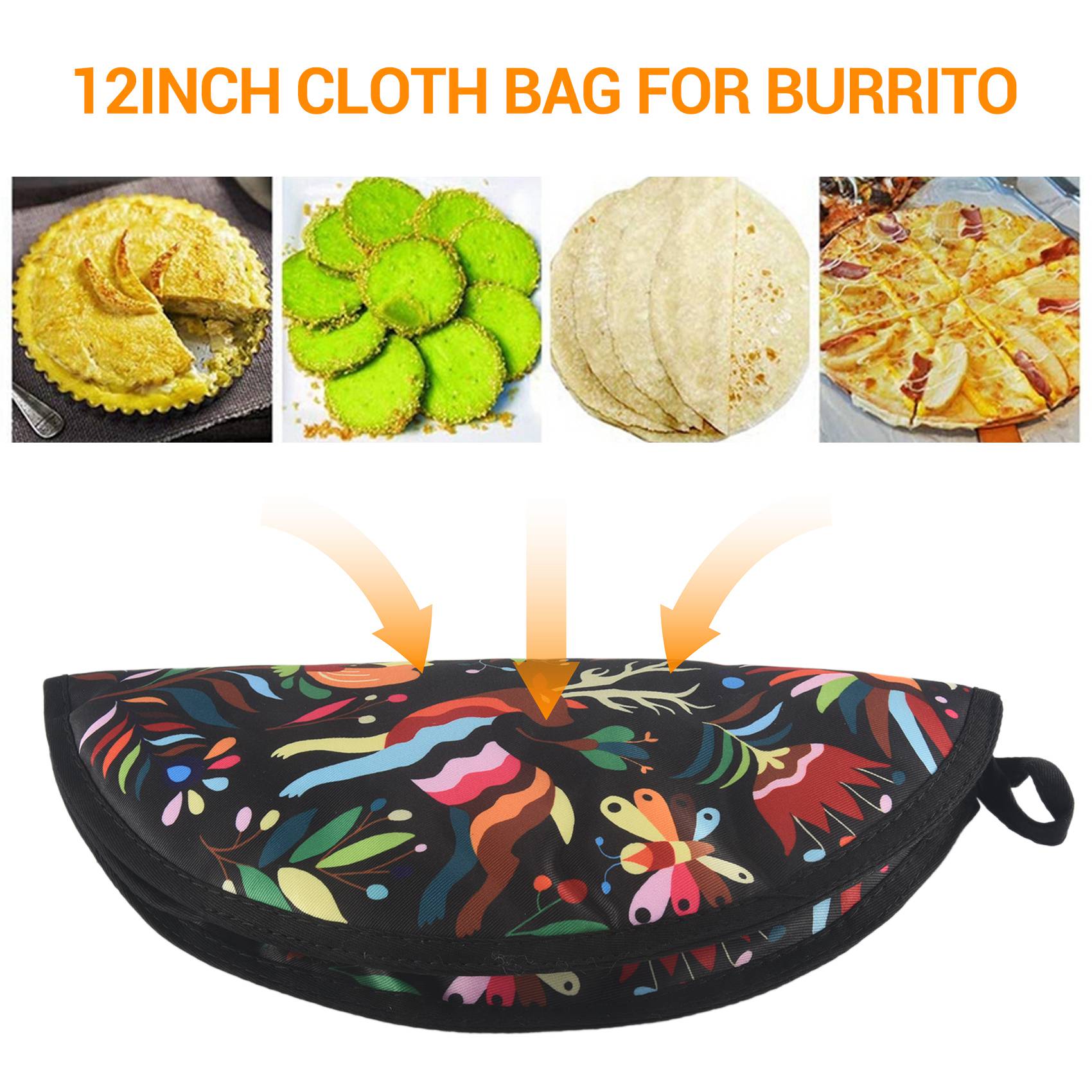 TEXU 12Inch Cloth Bag For Burr - Tortilla Warmer Cloth recension och pris