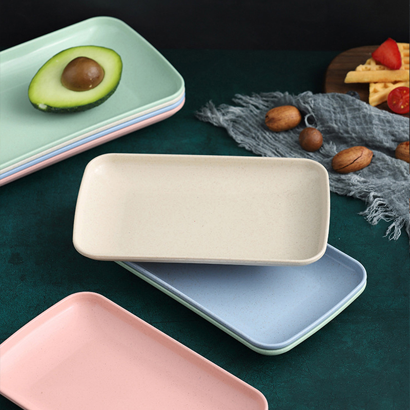 Set of 4 Wheat Straw Plates De - Home Cooking Recipes recension och pris