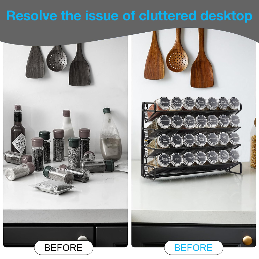 4 Tier Kitchen Spice Rack Cupb - Home Cooking Recipes recension och pris