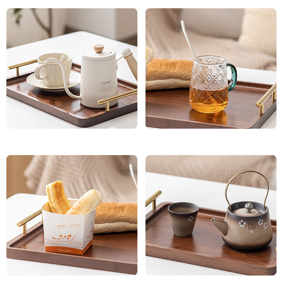 Wooden Serving Tray with Handl - Home Cooking Recipes recension och pris